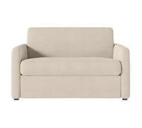 Fauteuil AGATHE convertible express couchage quotidien 100x190cm en velours côtelé beige - Matelas 13cm