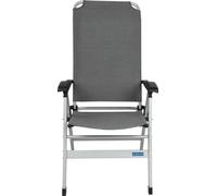 Fauteuil Aluminium Baya Sun Confort Maxi, Gris, Dossier Ergonomique Réglable 7 Positions, 60x115,5 cm, Charge Max 120 kg