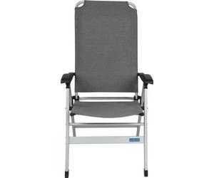 Fauteuil Aluminium Baya Sun Confort Maxi, Gris, Dossier Ergonomique Réglable 7 Positions, 60x115,5 cm, Charge Max 120 kg