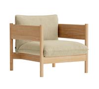 Fauteuil Arbour Club structure chêne solid oiled and waxed oak base
