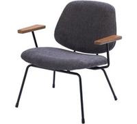 Fauteuil Arnold gris - Amadeus - Gris - Tissu Gris G