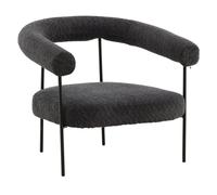 Paris prix Fauteuil design arrondi - Gris foncé