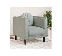 vidaXL Fauteuil avec coussin gris clair Velours