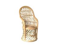 Fauteuil avec Dossier Arrondi | Tressé à la Main, bohémien, Meuble, pour Chambre Bébé
