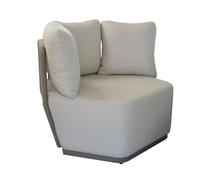 Fauteuil bas de jardin aluminium et résine tressée - Iris