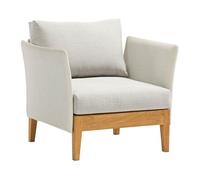 Fauteuil bas de jardin aluminium et tissu - Welcome