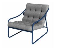 Fauteuil bas de jardin relax aluminium et tissu - Bord'eau