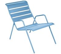 Fauteuil bas FERMOB Monceau - Bleu Maya
