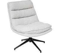 Fauteuil bas pivotant Harper lin Atmosphera Beige G
