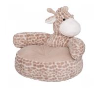 Atmosphera Fauteuil bébé Girafe en peluche – Fourrure beige