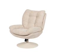 Fauteuil beige et blanc magnumnum