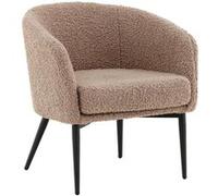 Paris prix Fauteuil bouclette Fluffy - Marron