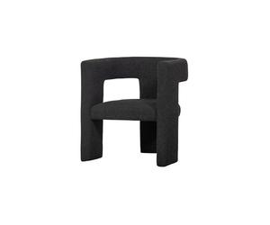 Fauteuil bouclette gris foncé Tiwa