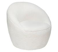 Atmosphera – Fauteuil Romi – Blanc – Bouclette
