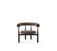 Fauteuil Bukowski Noir/Wooly Plus 1008