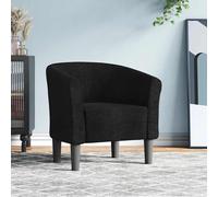 Fauteuil Cabriolet avec Repose-pied Chaise Siège Salon Marron Tissu vidaXL