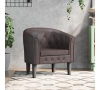 Fauteuil Cabriolet avec Repose-pied Chaise Siège Salon Noir Similicuir vidaXL