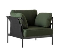 Fauteuil Can 2.0 structure acier noir outer fabric Black Canvas/87x89x82cm