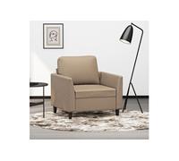 Fauteuil Cappuccino 60 cm Similicuir Marron G
