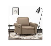 Vidaxl Fauteuil Cappuccino 60 Cm Similicuir