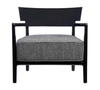 Kartell - Fauteuil rembourré Noir