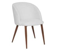 Fauteuil ""Celeste"" blanc L60xp54xH80cm - Atmosphera Créateur d'intérieur