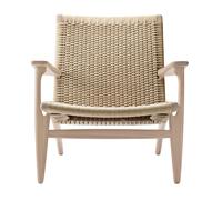 Fauteuil CH25 structure chêne WxDxH 71x73x73cm