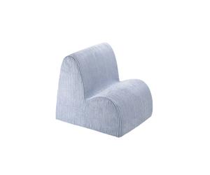 Fauteuil Chaise Enfant Nuage - Pouf En Velours Côtelé Blueberry Blue TU