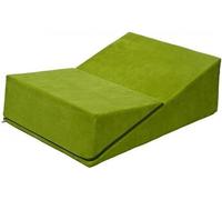 Fauteuil chaise longue canapé intime relaxant rabattable de forme triangulaire vert