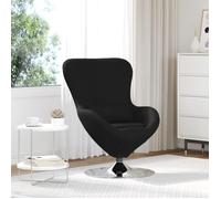 Chaise ?uf vidaXL Tissu Noir
