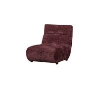 OBSERVE - Fauteuil lounge en tissu rouge Rouge