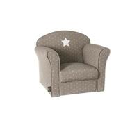 Fauteuil classique pour enfant Taupe, L 50 x P 39 x H 44 cm --