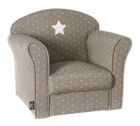 Fauteuil classique pour enfant Taupe, L 50 x P 39 x H 44 cm --