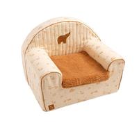 Sauthon Fauteuil club enfant en gaze de coton et sherpa