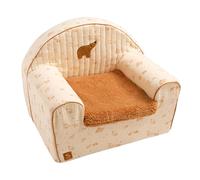 Sauthon Fauteuil club enfant en gaze de coton et sherpa