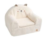 Fauteuil club enfant en sherpa détails léopard - LEOPARD