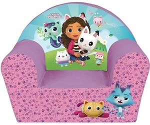 Fauteuil Club Enfant Gabby et la Maison Magique Fun House, Rose, 52 x 33 x 42 cm
