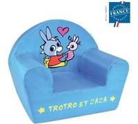 Fauteuil Club Enfant TROTRO FUN HOUSE, Intérieur, Bleu, 42x52x33 cm, Housse Lavable