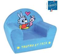 Fun House Fauteuil club enfant TROTRO - Intérieur - Origine France Garantie - Bleu