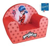Fun House - Fauteuil club Lady Bug - Plush pour enfant - 52×33×42 cm - Origine France Garantie