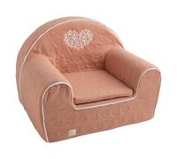 Fauteuil Club Pour Enfant En Coton Matelassé - Petit Nuage Rose TU