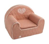 Fauteuil Club Pour Enfant En Coton Matelassé - Petit Nuage Rose TU