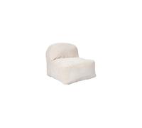 HOME DECO FACTORY Fauteuil Compressé Côtelé Scott Déploiement 48h Beige | Polyester, fauteuil compressé côtelé Scott, déploiement rapide 48h, design moderne, salon, beige