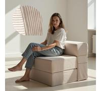 Fauteuil convertible 75 cm - lit d'appoint confortable, velours côtelé | Canapé & lit 2-en-1 · le jour canapé, la nuit lit · confortable & stable · housse côtelée amovible & lavable · OEKO-TEX