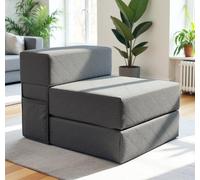 Fauteuil convertible 75 cm - lit d'appoint confortable, velours côtelé | Canapé & lit 2-en-1 · le jour canapé, la nuit lit · confortable & stable · housse côtelée amovible & lavable · OEKO-TEX