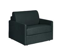 Fauteuil convertible express en tissu texturé vert sapin - Matelas 14 cm CALIFE