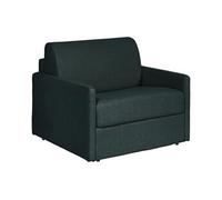 Fauteuil convertible express en tissu texturé vert sapin - Matelas 14 cm CALIFE