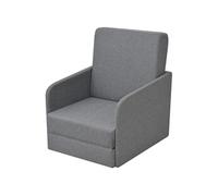 Fauteuil Convertible Gris Clair Tissu