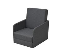 Fauteuil convertible - vidaXL - Gris foncé - Tissu - 1 place - Design contemporain