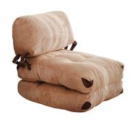 Fauteuil convertible Kadife pliable camel 80 x 60 x h70